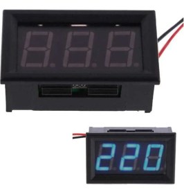 Resim Cuiisw 0-30V Voltmetre Kırmızı 
