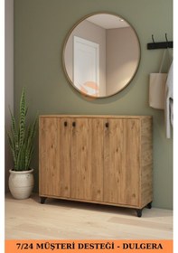 Resim Roma 3 Kapaklı Ayakkabılık Çok Amaçlı 3 Kapaklı Dolap 3 Raflı Çok Amaçlı Dolap Çam 