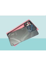 Resim Tkgz - Oppo Realme C53 Full Kasa Arka Kapak Batarya Kapağı - Siyah Çok Renkli 