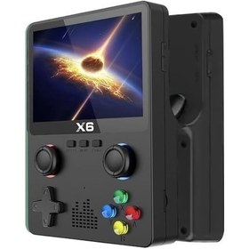 Resim X6 Retro El Oyun Konsolu 10.000+ Oyun, 3.5 Ips Ekran, Çift 3d Joystick, 11 Emülatör Desteği, 64 G 