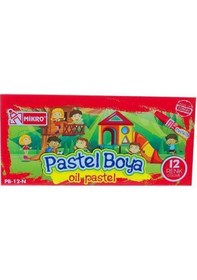 Resim Mikro Pastel Boya Kapaklı 12 Renk Pb-12N 