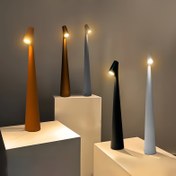 Resim Şarj Edilebilir Kablosuz LED Masa Lambası - 3 Parlaklık Seviyesi & Adımsız Karartma, Dokunmatik Kontrol, Yatak Odası, Ofis ve Dış Mekan için Taşınabilir Pil Işığı 