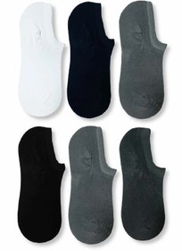 Resim çorapmanya Erkek Karışık Renk Bambu Görünmez (sneaker) Spor Ayakkabı Çorabı 