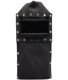 Resim Mtweld Kaynakçı Baş Maskesi Deri Kapaklı Kaynak Maskesi 