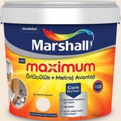 Resim Marshall E6.05.85 15 Litre Maximum Su Bazlı Silikonlu İpek Mat İç Cephe Boyası (MARSHALL.5309481) 