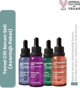 Resim Cosmogenesis Labs Cilt Dönüşüm Serum Seti Vegan (Temel Cilt Serum Seti (Avantajlı Paket) 