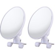Resim 2 Adet Araba Orta Boy Dikiz Aynası Kör Nokta Yan Asistan Aynası Beyaz 