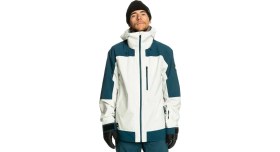 Resim Quiksilver Ultralight Erkek Gri Snowboard Ceketi 