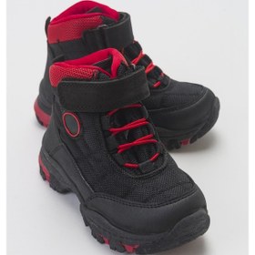 Resim Mnpc Erkek Çocuk Siyah-kırmızı Suya Dayanıklı Microfiber Trekking Bot 25k3b11006274 Siyah-Kırmızı 
