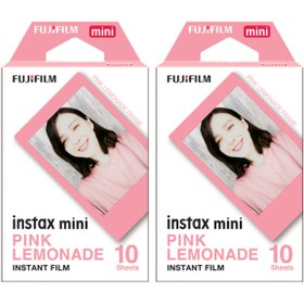 Resim Fujifilm Instax Mini Pink Lemonade 10x2 Film Seti 