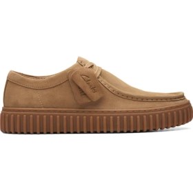 Resim Clarks Süet Koyu Kum Erkek Günlük Ayakkabı Torhill Lo 