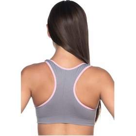 Resim Gri Pembe Mı Emay 4024 Double Toparlayıcı Büstiyer Gri Pembe Gri - Pembe 