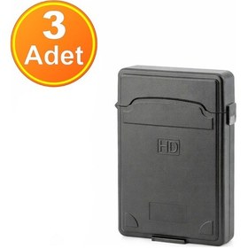 Resim 3 Adet - 2.5 İnç Hdd Ssd Harddisk Taşıma Ve Koruma Kutusu Sert Plastik 
