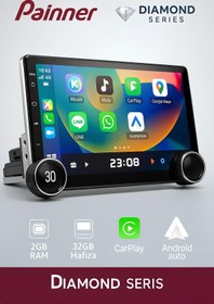 Resim Painner Diamond 11.8inç Android Tek Din Carplay 2gb Ram 32gb Hafıza 360 Derece HD Ekran Multimedya Teyp 