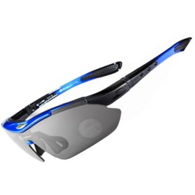 Resim Schulzz Rockbros Polarize Uv Korumalı Mavi 5 Lensli Bisiklet Gözlüğü 