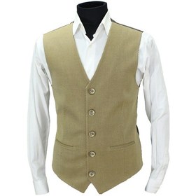 Resim Mentor Regalo Erkek Yelek V Yaka Bej 50596 