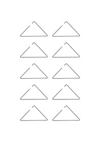 Resim Edora Home 10'lu Siyah Elbise Askısı Tişört Askısı - Metal Paslanmaz Siyah 