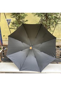 Resim Snotline Marlux Ahşap Sap 130 Cm Fiber Vale Şemsiye Siyah 
