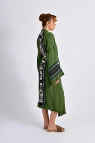 Resim Brandsmithshop Olive Zeytin Yeşili Symbol Nomad Kimono Çok Renkli 