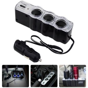 Resim KARA AUTO Araç Çakmaklık Çoğaltıcı Usb Araba Çakmak Soket Çoklayıcı Usb Şarj 