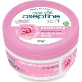 Resim Cire Aseptine Soft Gül Prebiyotik Nemlendirici Bakım Kremi 300 ML 