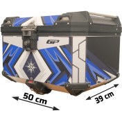 Resim Gp Kompozit Dsn08 Universal 45 Lt Desenli Alüminyum Motosiklet Çantası 
