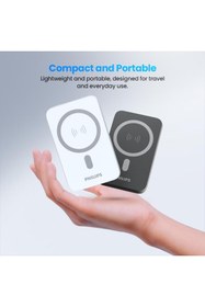 Resim Magsafe Kablosuz POWERBANK,5000 Mah,stand Özellikli,usb-C ve Usb-A Çıkışlı,hızlı ŞARJ,LI-PO,DLP9701C 