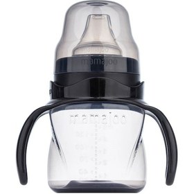 Resim Mamajoo Kulplu Akıtmaz Eğitici Bardak Black 160 ML & Anti-Kolik B Siyah 