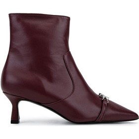 Resim Mario Valentino Kadın Hakiki Deri Bordo Topuklu Bot 1040 91d2548 Bn Bot Sk25-26 Bordeaux Bordo 