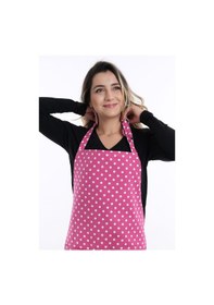 Resim Petra Mutfak Önlüğü Puanlı Pembe 