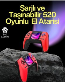 Resim P5 Retro Gamepad - 520 Klasik Oyunlu Tak-çalıştır Mini Konsol 