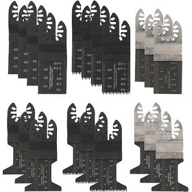 Resim Teltree Çok Fonksiyonlu Salınımlı Testere Seti - 20 Parça Ahşap, Plastik Ve Metal Kesimi İçin İdeal 