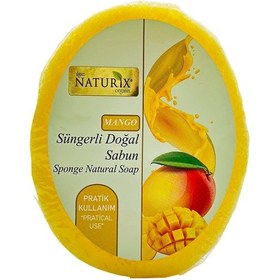 Resim Naturix Doğal Sponge Mango Soap Peeling Etkili Mango Süngerli Sabun150 G 