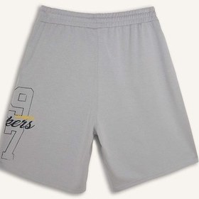 Resim Defacto Nba Los Angeles Lakers Lisanslı Baggy Fıt Açık Gri Şort H3845ax26smgr94 Gri-gr94 