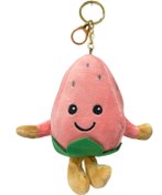 Resim Sevimli Peluş Çilek Anahtarlık Çanta Süsü Pembe 