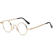 Resim Willowhaven Chiao Yeni Metal Yuvarlak Çerçeve Altın +300 Okuma Gözlüğü 