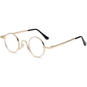 Resim Willowhaven Chiao Yeni Metal Yuvarlak Çerçeve Altın +300 Okuma Gözlüğü 