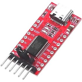 Resim Ft232rl Usb To Rs232 Ttl Uart Çevirici Modül Type C Usb Soket Seri Port Haberleşme Arduino Mcu 