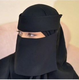 Resim Willowhaven Siyah Kadın İslami Hijab Niqab - Ayarlanabilir Tam Yüz Peçe 1 Siyah 