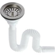 Resim Çöpmak Lavabo Sifonu Geniş Ağızlı Lavabo Gider Borusu 