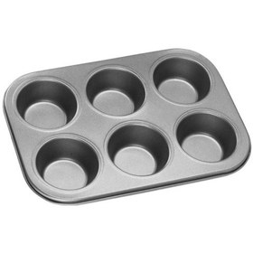 Resim 6 Lı Muffin Kek Kalıbı Dayanıklı, Çok Amaçlı Fırın Kalıbı Çok Renkli 