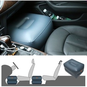 Resim Wondernest Z4 Pvc Küçük Kare Tabure, Evrensel Araba Seyahat Şişme Portatif Tabure 