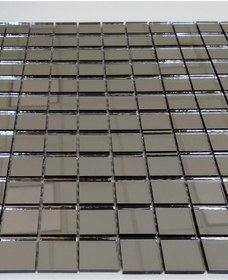 Resim MozaiKristaL Mutfak Tezgah Arası Ve Iç Dekorasyon Için 23x23x4 Mm Füme Gerçek Ayna Mozaik (1 KOLİ=1 M2 FİYATIDIR) 