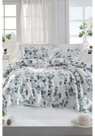 Resim Enlora Home Pike Seti Baskılı Tek Kişilik Sabine Yeşil 