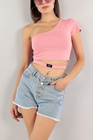 Resim CHİCKA Kadın Crop Bluz 