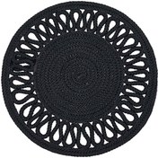Resim Giz Home Motifli Dokuma Amerikan Servis - Antrasit - 35 cm 