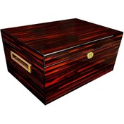 Resim Falconetti Kahverengi 2 Katlı Humidor Puro Kutusu Rc22 