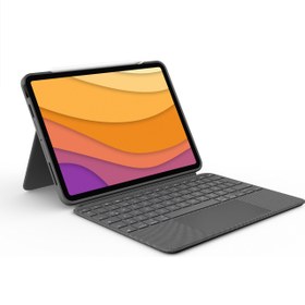 Resim Logitech Combo Touch iPad Air 4. Nesil ile Uyumlu Çok Yönlü Klavyeli Kılıf - Gri 