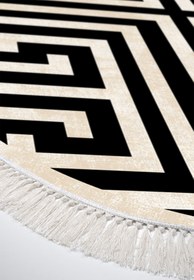 Resim Alanur Home Eko Trend Djt Yıkanabilir Kaymaz Taban Oval 3 Lü Yatak Odası Takımı 658m Modern Siyah 