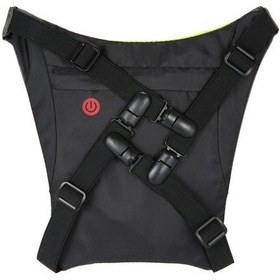 Resim Ebitda Usb Şarjlı Uzaktan Kumandalı Led Çanta Klipsi - Bisiklet, Koşu Ve Yürüyüş Güvenliği Yeşil 